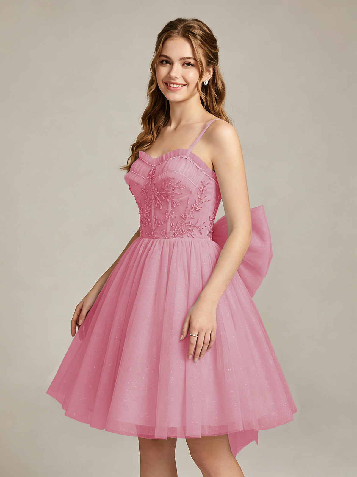 A-Line Light Cyan Sweetheart Tulle Homecoming Dresses with Lace Appliques