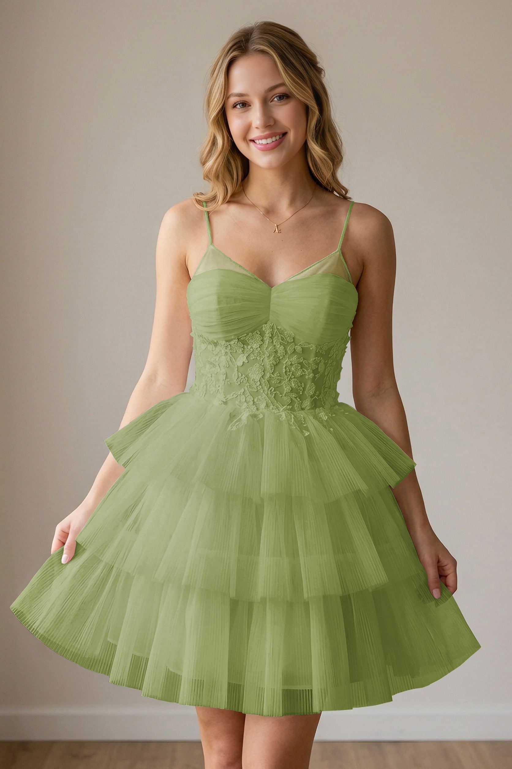 White Corset Tulle Short Homecoming Dresses With Tiered Ruffle
