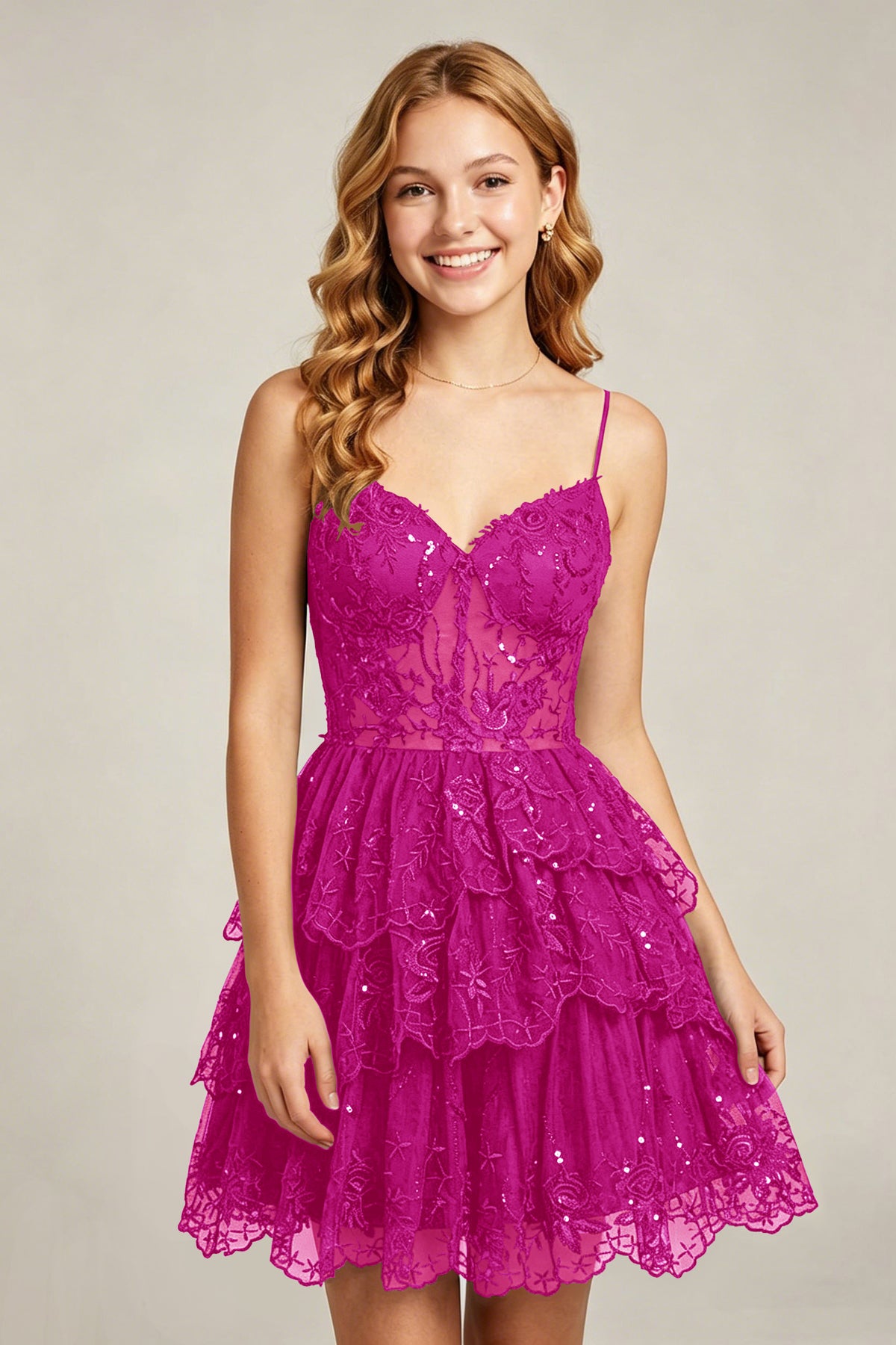 Sweetheart V-Neck Black Lace appliques Homecoming Dresses with Sequins