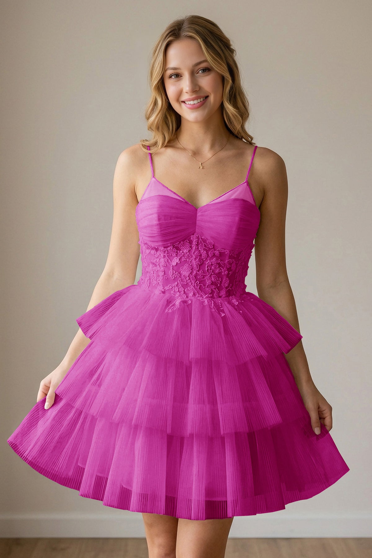 White Corset Tulle Short Homecoming Dresses With Tiered Ruffle