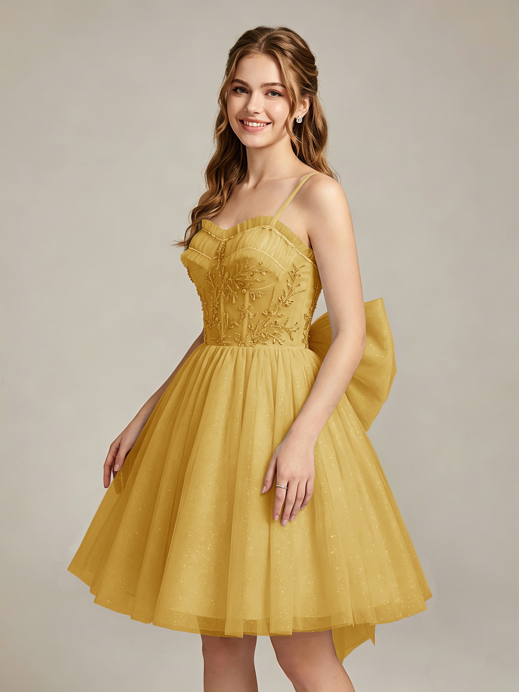 A-Line Light Cyan Sweetheart Tulle Homecoming Dresses with Lace Appliques