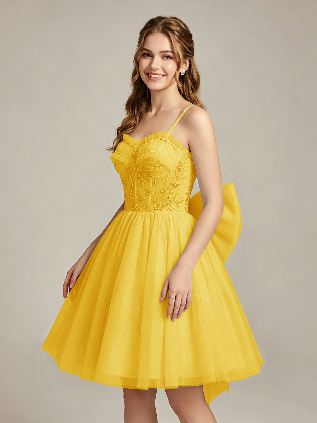 A-Line Light Cyan Sweetheart Tulle Homecoming Dresses with Lace Appliques