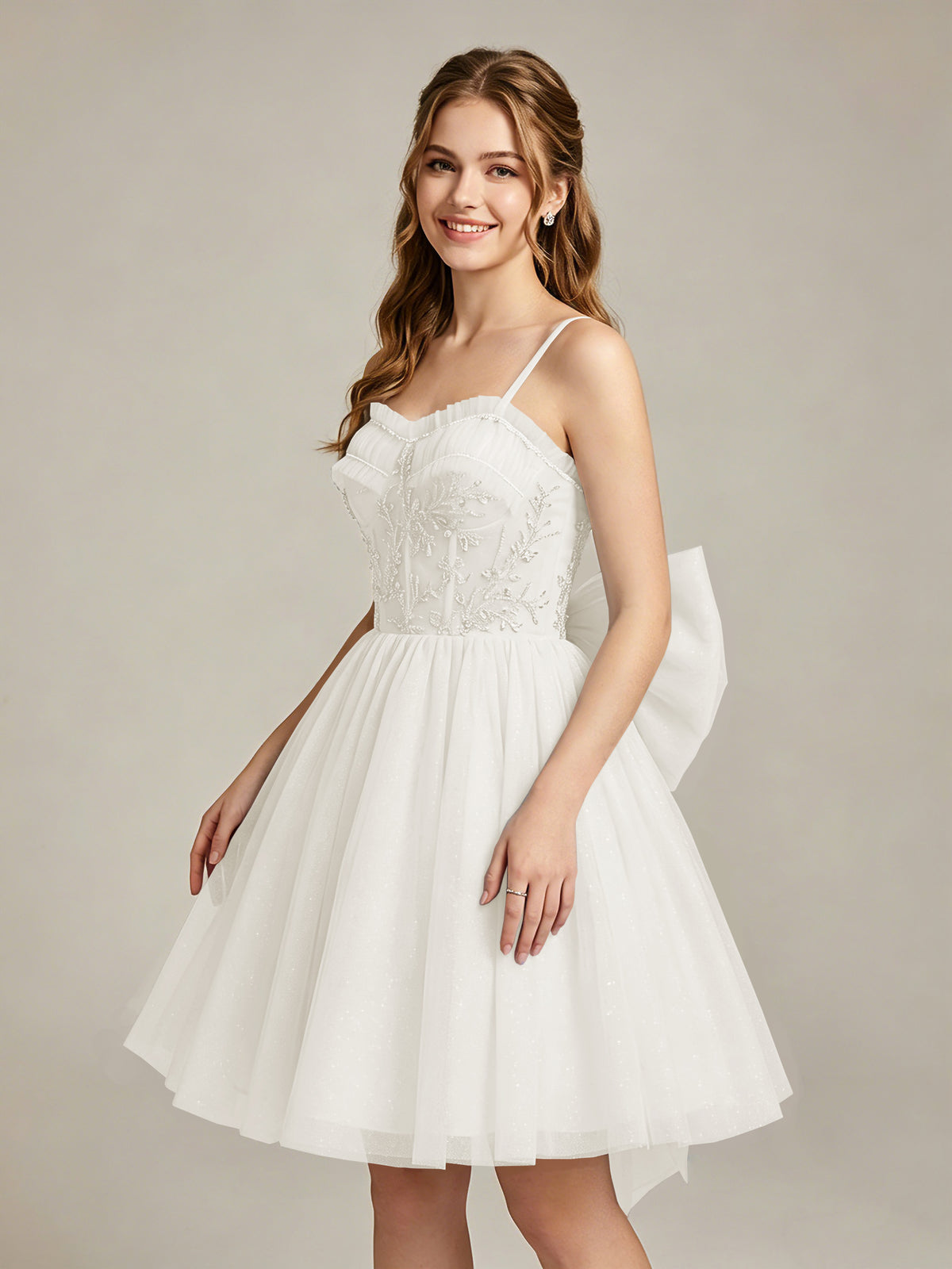 A-Line Light Cyan Sweetheart Tulle Homecoming Dresses with Lace Appliques