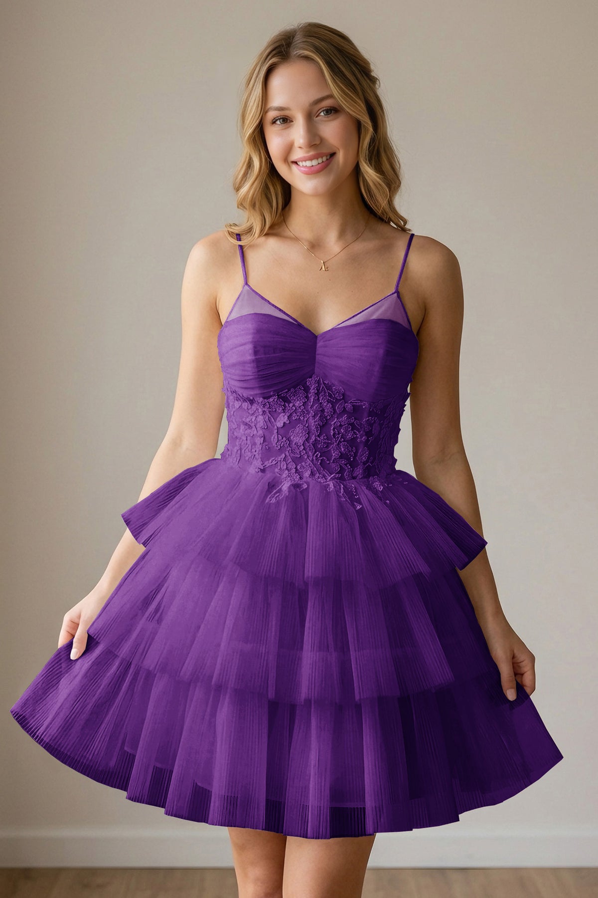 White Corset Tulle Short Homecoming Dresses With Tiered Ruffle