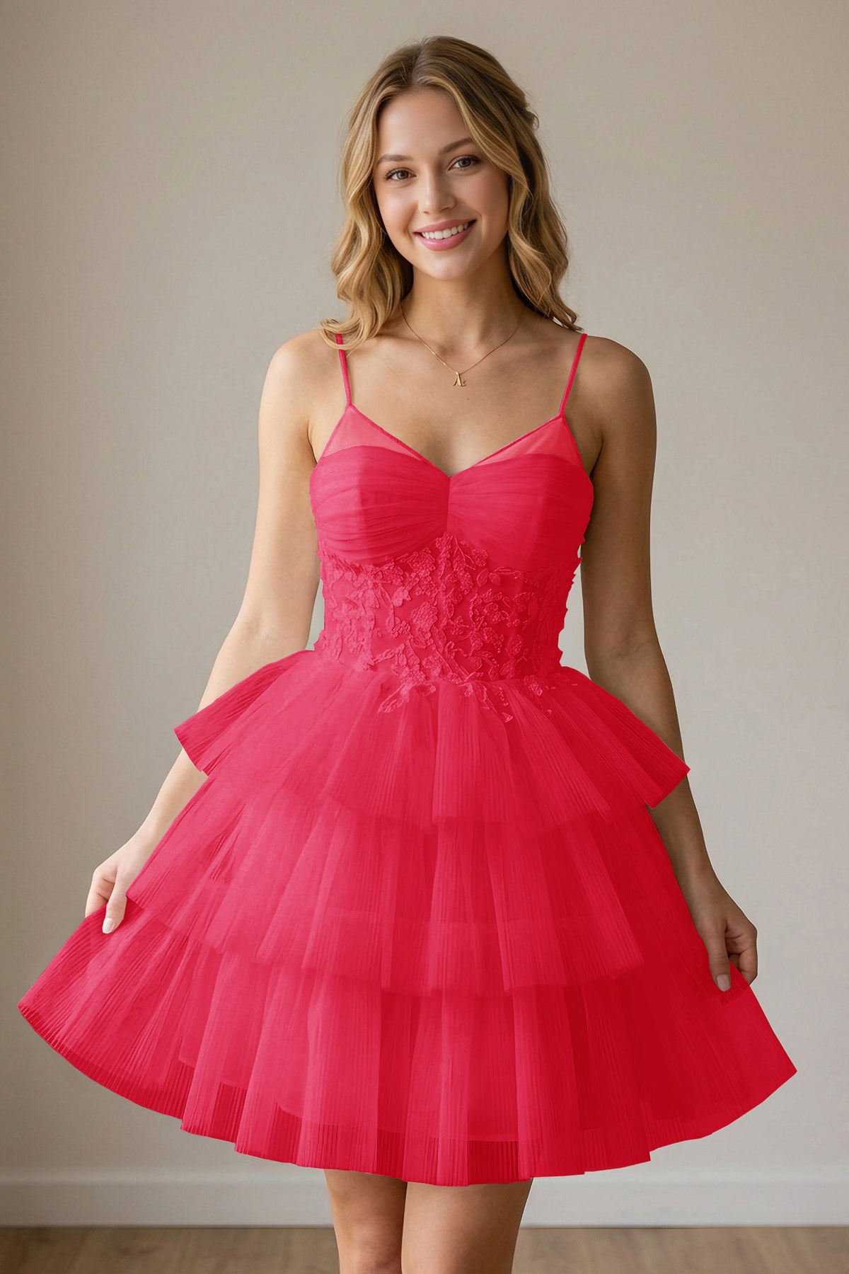 White Corset Tulle Short Homecoming Dresses With Tiered Ruffle