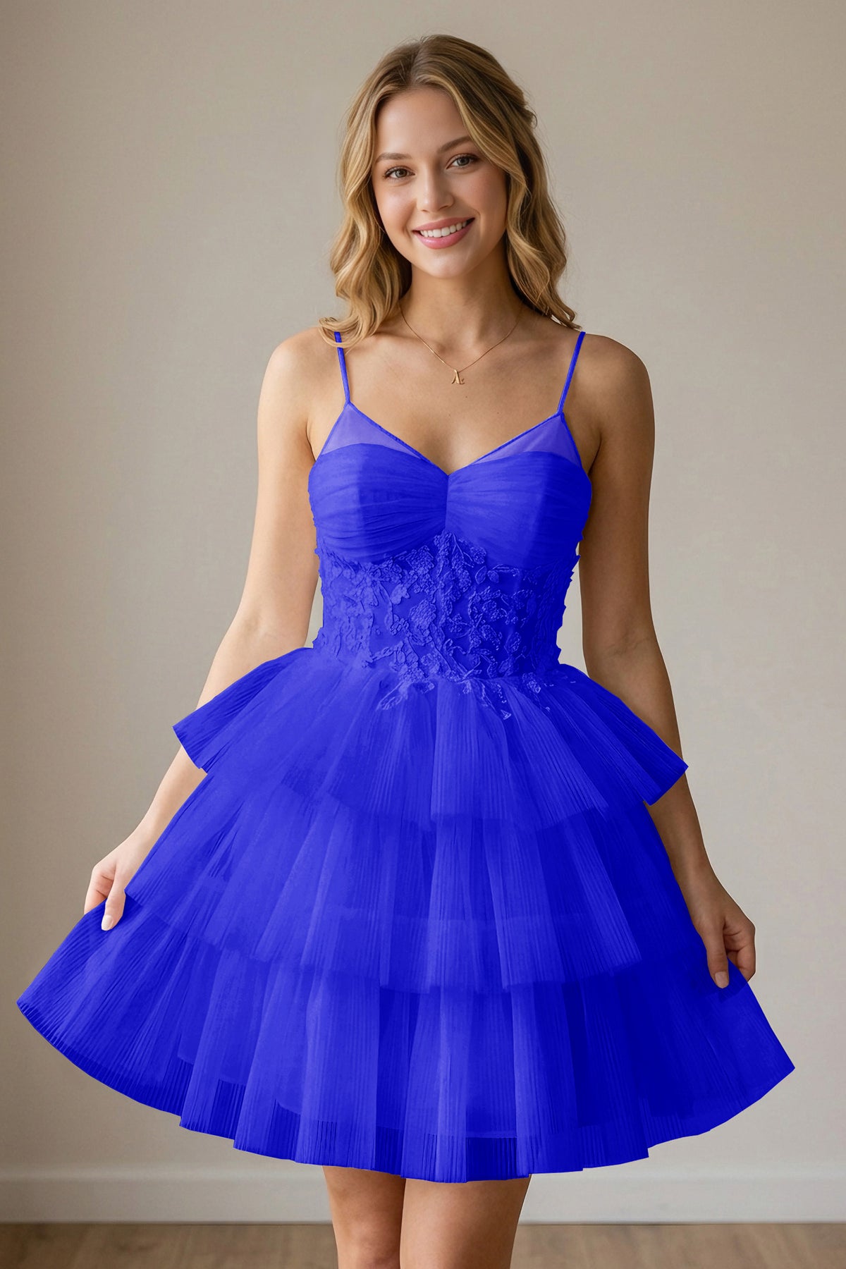 White Corset Tulle Short Homecoming Dresses With Tiered Ruffle