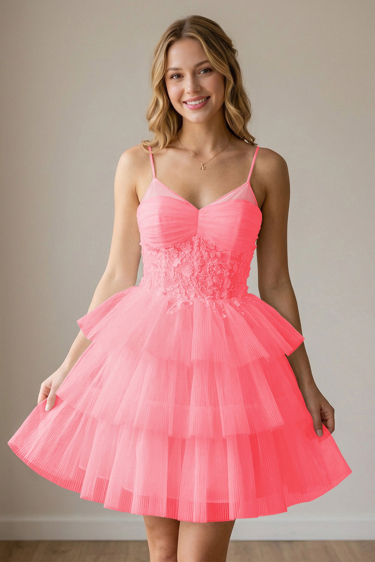White Corset Tulle Short Homecoming Dresses With Tiered Ruffle